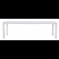 Tavolo Anzio Allungabile 165/250 X 90 Cm - Allungo Con Gambe Scorrevoli - Bianco Moia