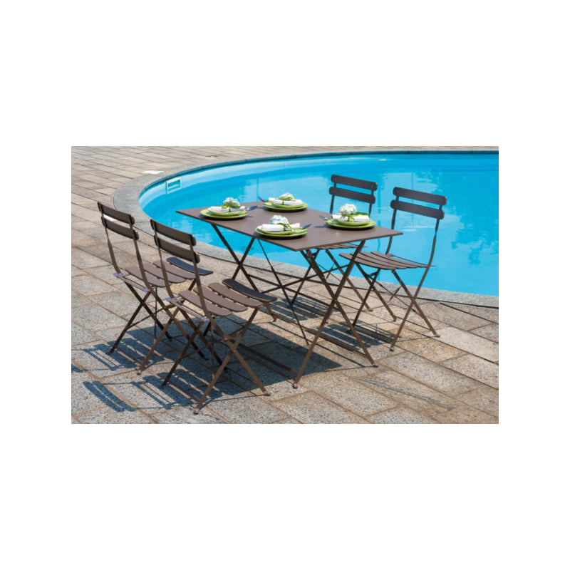 Tavolo Bistrò MOIA 110x70cm pieghevole tortora