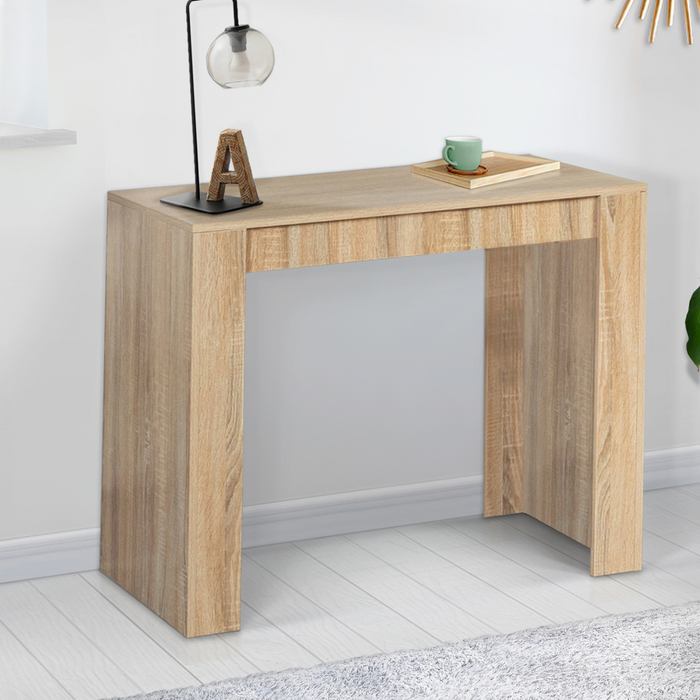 IDMarket - Tavolo consolle estensibile per 6 persone 140 cm in legno di faggio ORLANDO
