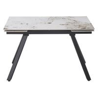 Tavolo Cooper 120(180)x80x76cm Top Ceramica Amica Marrone Marmorizzato Lc