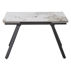 Tavolo Cooper 120(180)x80x76cm Top Ceramica Amica Marrone Marmorizzato Lc