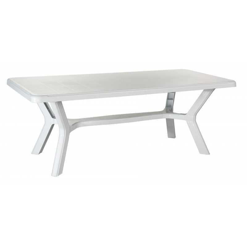Tavolo Corfù Rettangolare Bianco 200x95x73H cm