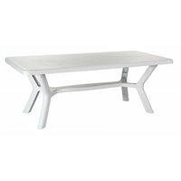 Tavolo Corfù Rettangolare Bianco 200x95x73H cm