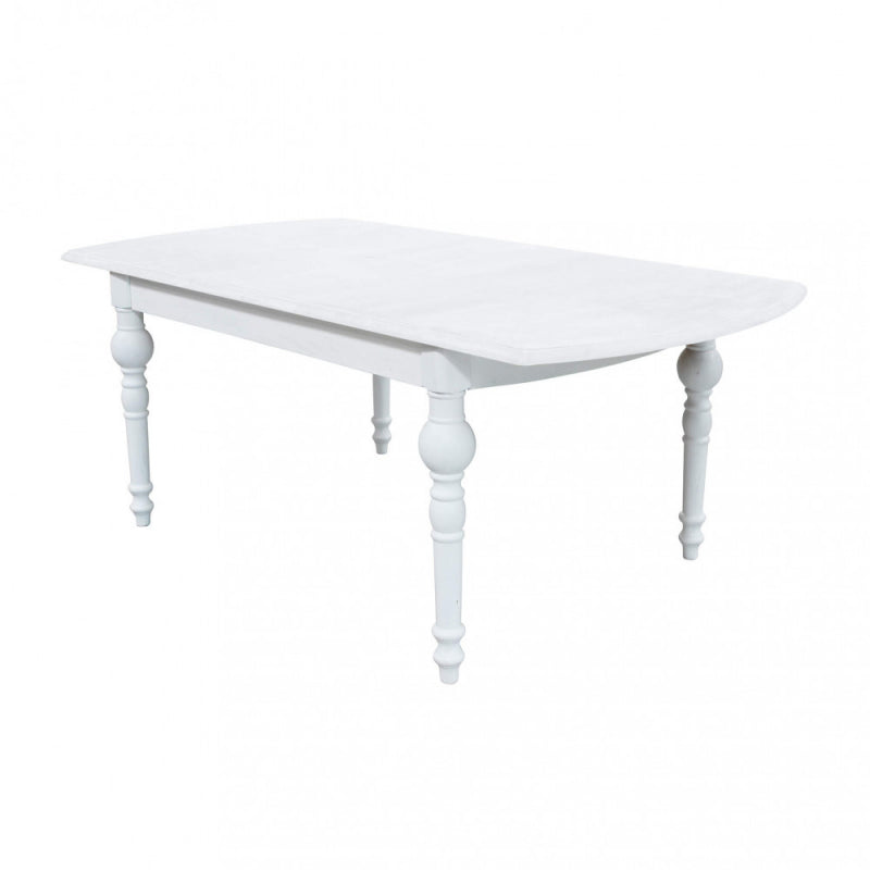 TAVOLO CROSS ROUND 150/190 X 100 BIANCO