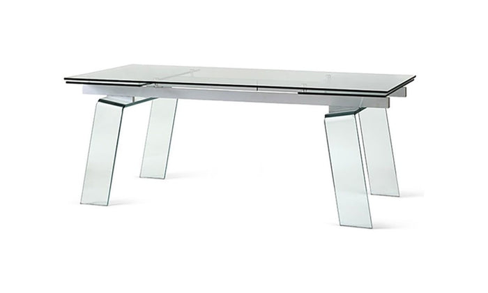 Tavolo crystal plus moderno allungabile target point 200x100x75