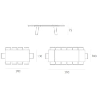 Tavolo crystal plus moderno allungabile target point 200x100x75