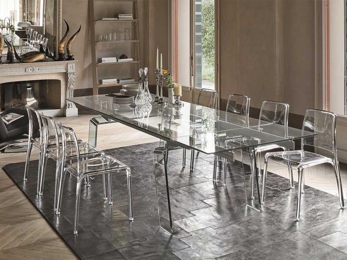 Tavolo crystal plus moderno allungabile target point 200x100x75