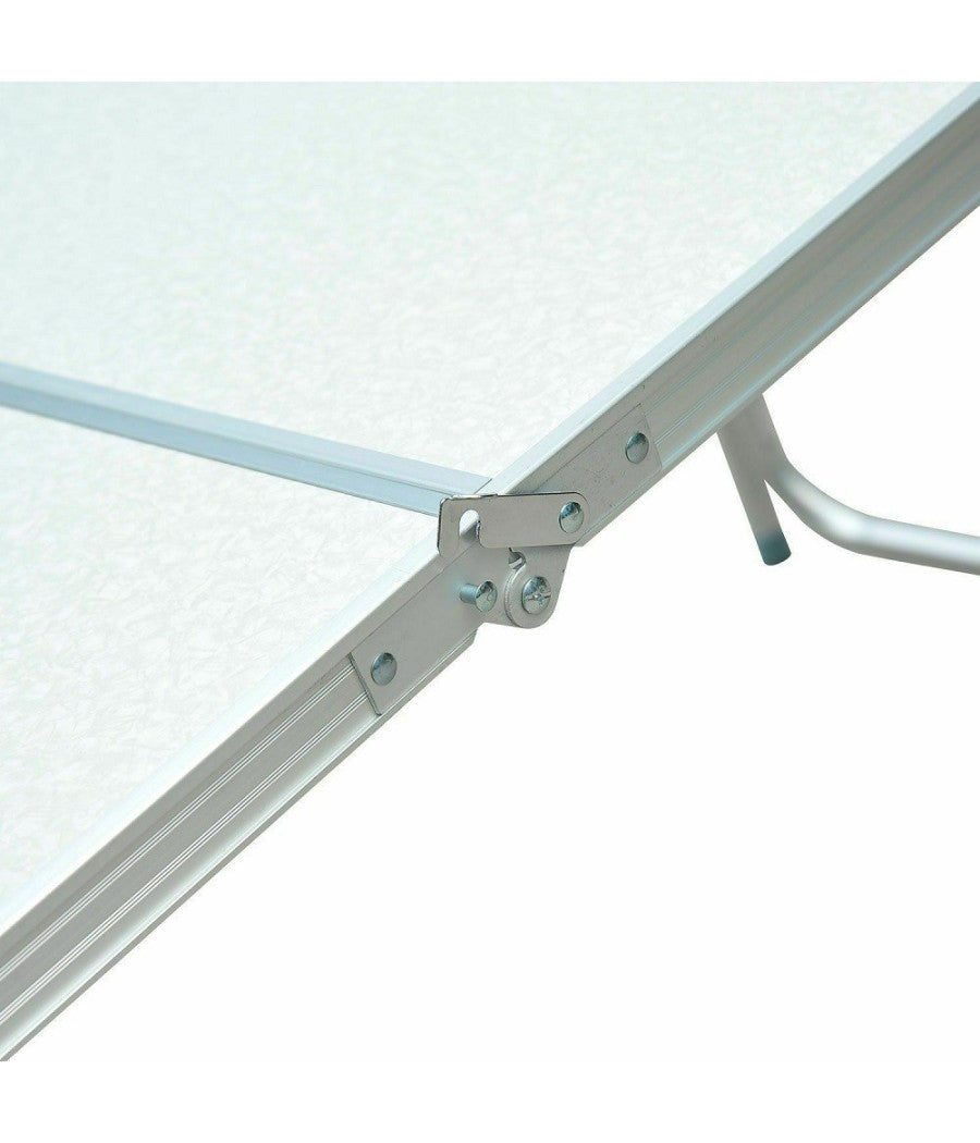 Tavolo Da Campeggio E Picnic In Alluminio Pieghevole Richiudibile         