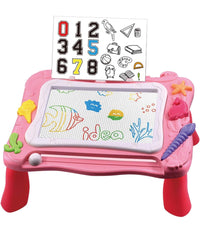 Tavolo Da Disegno Magnetico Per Bambine Lavagnetta Cancellabile Gioco Educativo         