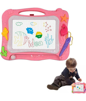 Tavolo Da Disegno Magnetico Per Bambine Lavagnetta Cancellabile Gioco Educativo         