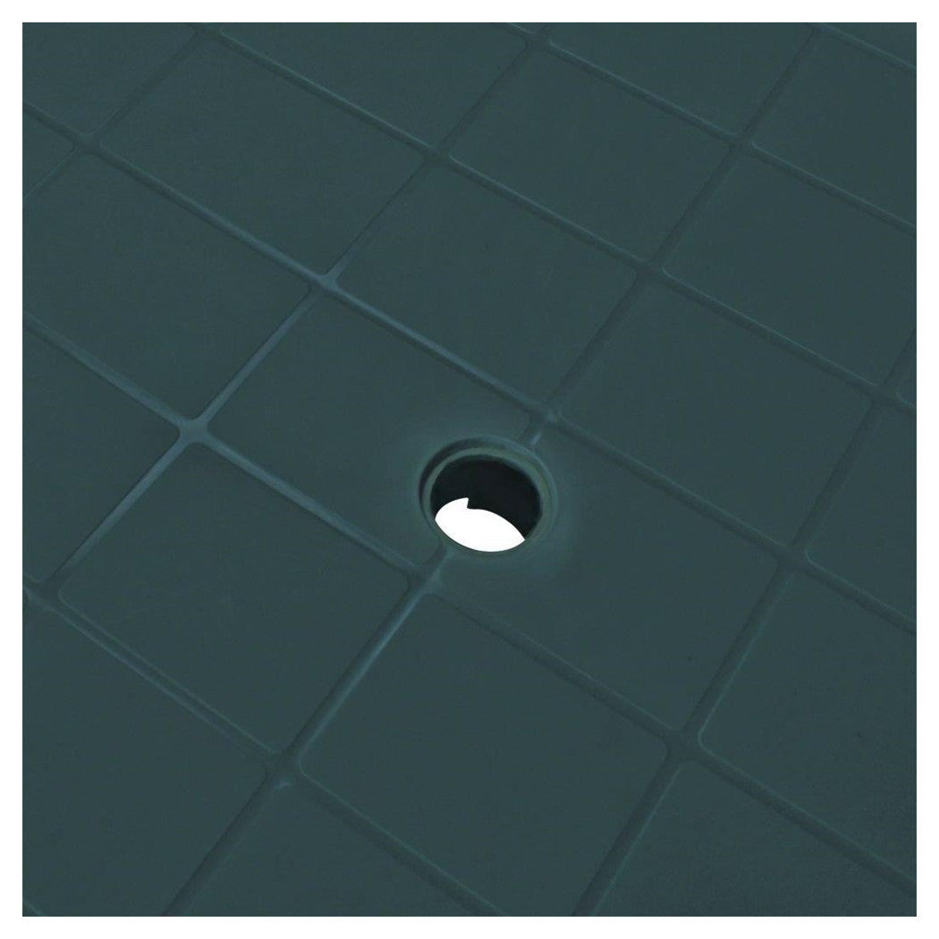 Trade Shop - Tavolo Da Giardino Verde Esterno Resistente 101x68xh72cm Con Foro Ombrellone 023738 -        