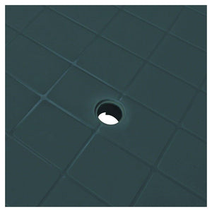 Trade Shop - Tavolo Da Giardino Verde Esterno Resistente 101x68xh72cm Con Foro Ombrellone 023738 -        