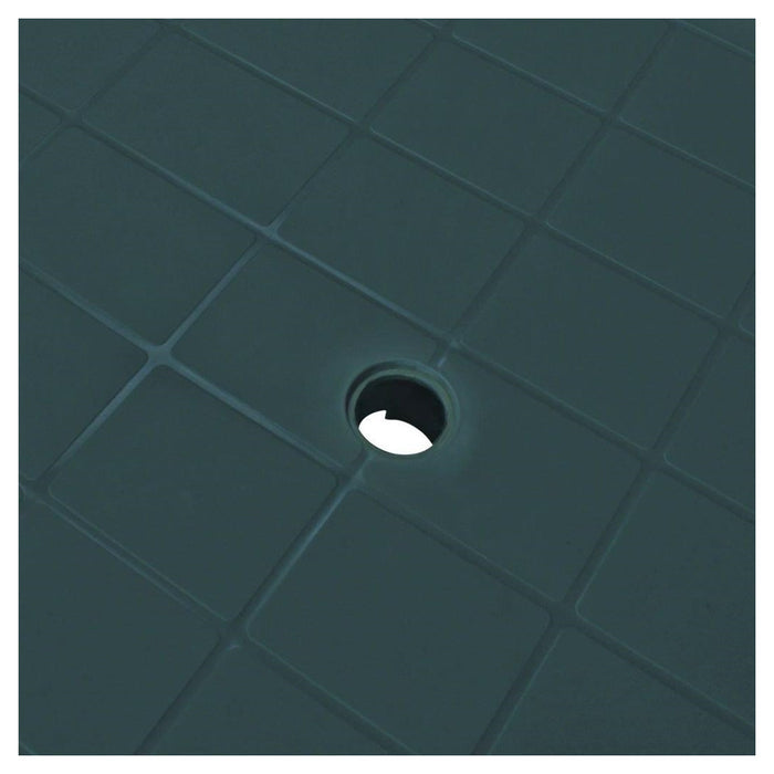 Trade Shop - Tavolo Da Giardino Verde Esterno Resistente 101x68xh72cm Con Foro Ombrellone 023738 -        