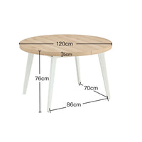 LÚZETE - TAVOLO DA PRANZO ALLUNGABILE NATURALE/NERO SKADI