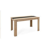 Tavolo da pranzo con pannello centrale Niklas colore rovere