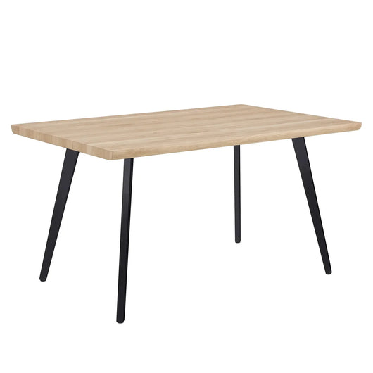 LÚZETE - TAVOLO DA PRANZO RETTANGOLARE NATURALE/NERO SOREN