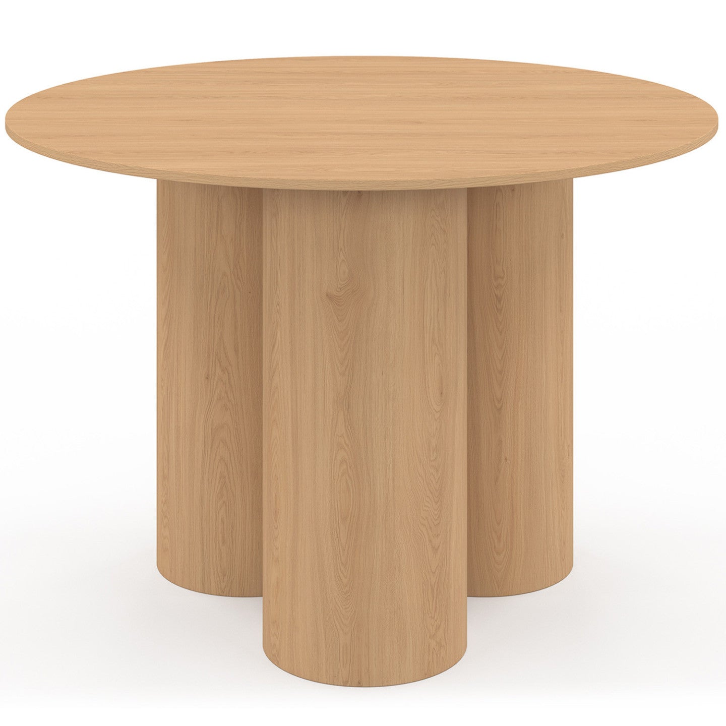 IDMarket - Tavolo da pranzo rotondo ELOISE per 6 persone, faggio 110 cm