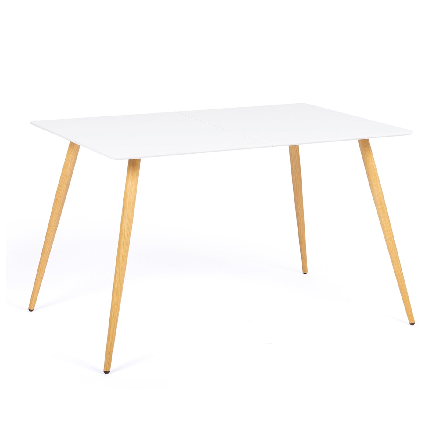 IDMarket - Tavolo da pranzo scandinavo per 6 persone bianco 120 cm SARA