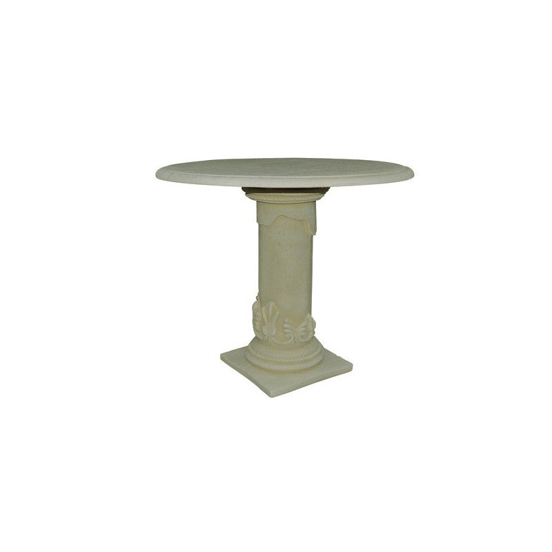 Tavolo Decogarden Ø 88 cm H 78 cm in granulato di pietra per esterni