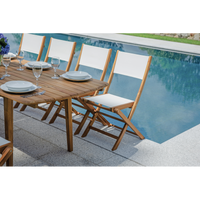 Tavolo Donoratico In Acacia Allungabile 180/240X90 Moia