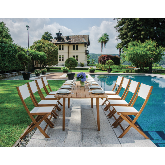 Tavolo Donoratico In Acacia Allungabile 180/240X90 Moia