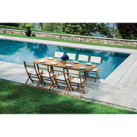 Tavolo Donoratico In Acacia Allungabile 180/240X90 Moia