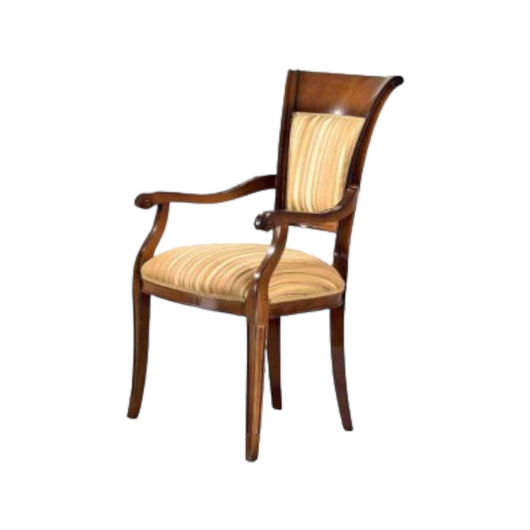 Capotavola imbottito in legno massello intagliata con fregi