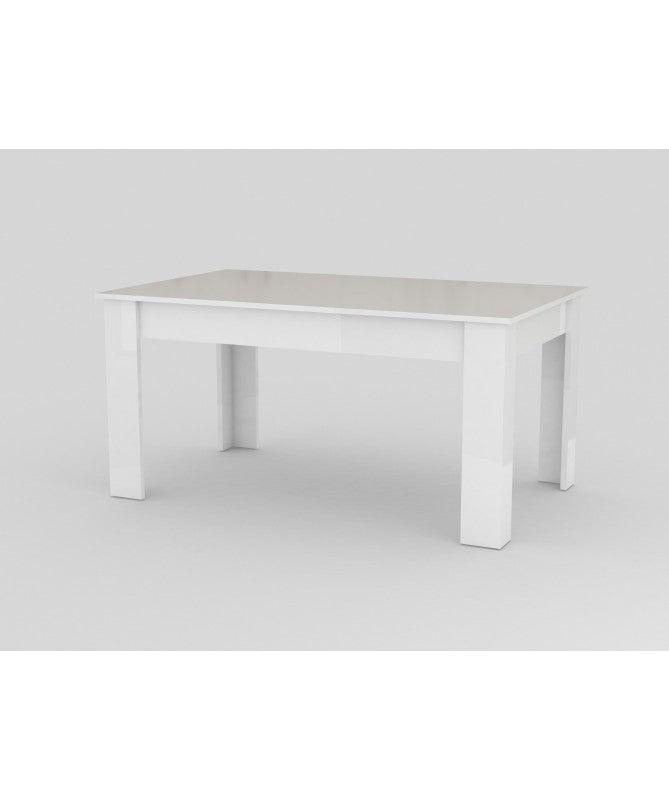 Tavolo estensibile Jesi 160cm fino a 210cm- bianco laccato lucido