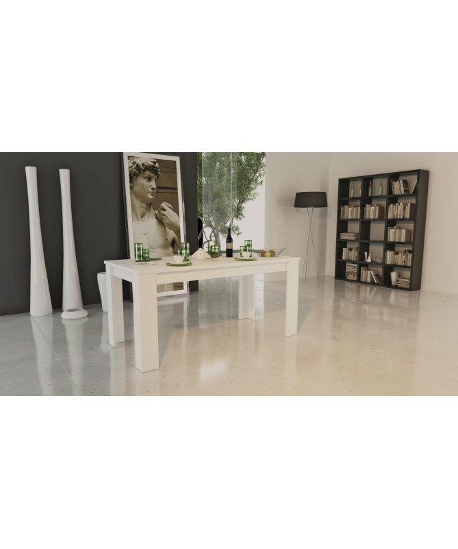 Tavolo estensibile Jesi 160cm fino a 210cm- bianco laccato lucido