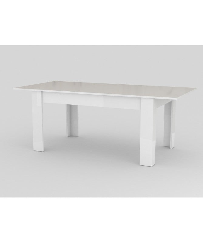 Tavolo estensibile Jesi 160cm fino a 210cm- bianco laccato lucido