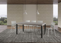 Tavolo allungabile 200/304x90 cm Everyday cashmere gambe antracite