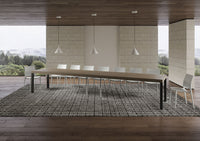 Tavolo allungabile 200/460x90 cm Everyday Premium tortora gambe antracite