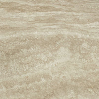 Tavolo fisso 160x90x76H Sand con piano in ceramica beige e struttura in metallo bianco