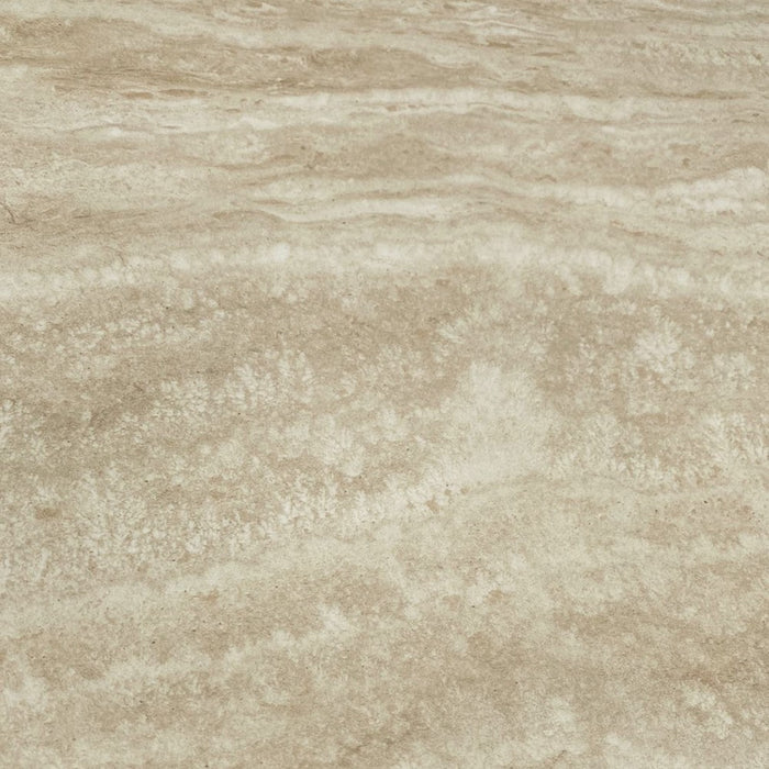 Tavolo fisso 160x90x76H Sand con piano in ceramica beige e struttura in metallo bianco