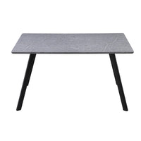 Tavolo Fisso Paros 140x80x75 Grigio Pietra/gambe Nere