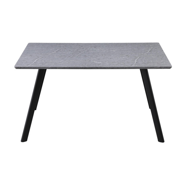 Tavolo Fisso Paros 140x80x75 Grigio Pietra/gambe Nere