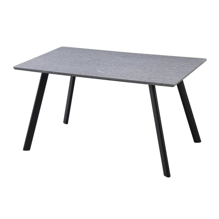 Tavolo Fisso Paros 140x80x75 Grigio Pietra/gambe Nere