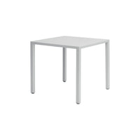 Tavolo Garda In Acciaio 80X80 - Bianco - Autolivellante Moia