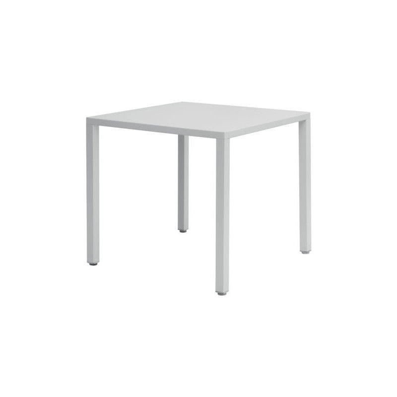 Tavolo Garda In Acciaio 80X80 - Bianco - Autolivellante Moia