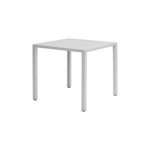 Tavolo Garda In Acciaio 80X80 - Bianco - Autolivellante Moia