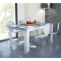 TAVOLO GEMMA BIANCO E GRIGIO EFFETTO CEMENTO