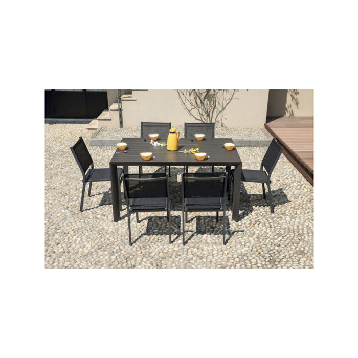 Tavolo Giacinto 100/150X150 Antracite - Gambe Scorrevoli Moia