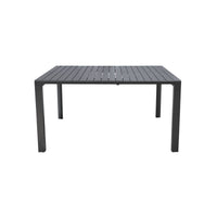 Tavolo Giacinto 100/150X150 Antracite - Gambe Scorrevoli Moia