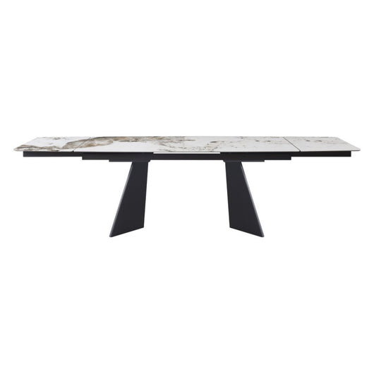 Tavolo Holger Dimensione 180(240)*90*76 Top Marrone + Gambe Nere