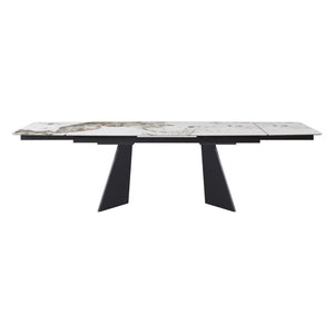 Tavolo Holger Dimensione 180(240)*90*76 Top Marrone + Gambe Nere