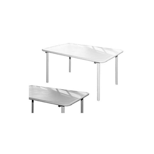 Tavolo in Fiberglass Rugby Grigio 135x80 cm