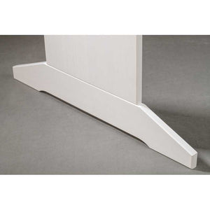 Tavolo Inter Link in pino massello verniciato bianco