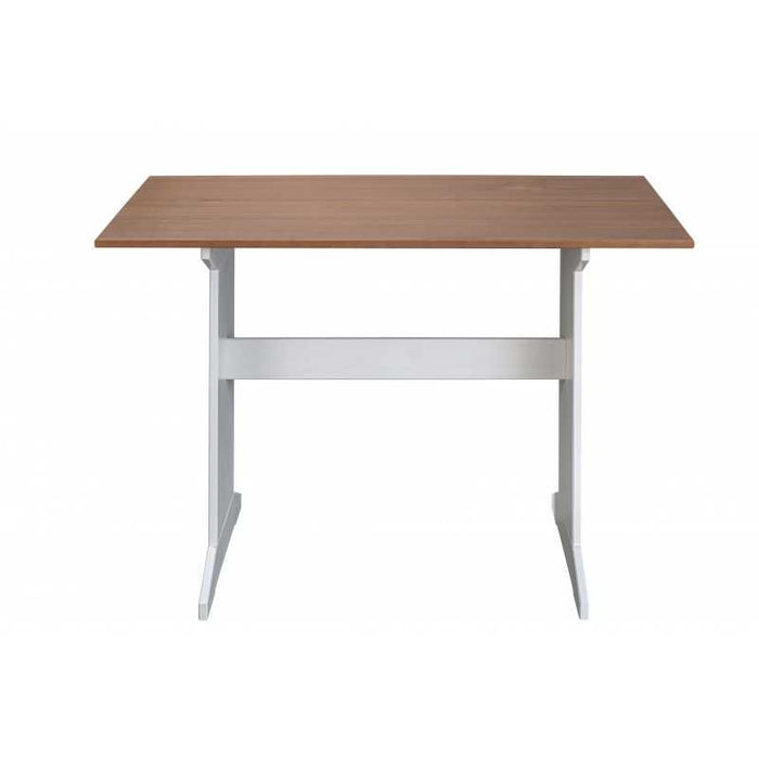 Tavolo Inter Link in pino massello verniciato bianco