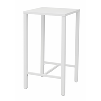 Tavolo Iseo Alto In Acciaio 60X60 Bianco Moia