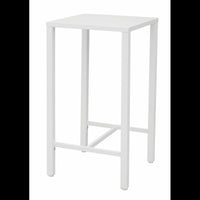 Tavolo Iseo Alto In Acciaio 60X60 Bianco Moia